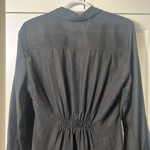 Zara Black Wrap V-Neck Long Sleeves Mini Dress Size S - Picture 5 of 17